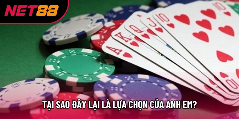 Tại sao đây lại là lựa chọn của anh em? Tại sao đây lại là lựa chọn của anh em?
